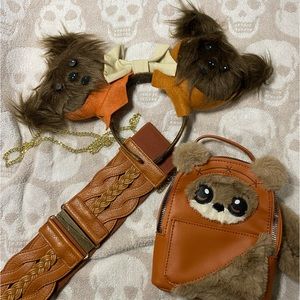 Ewok Ear Headband, Crossbody and Stretch Belt